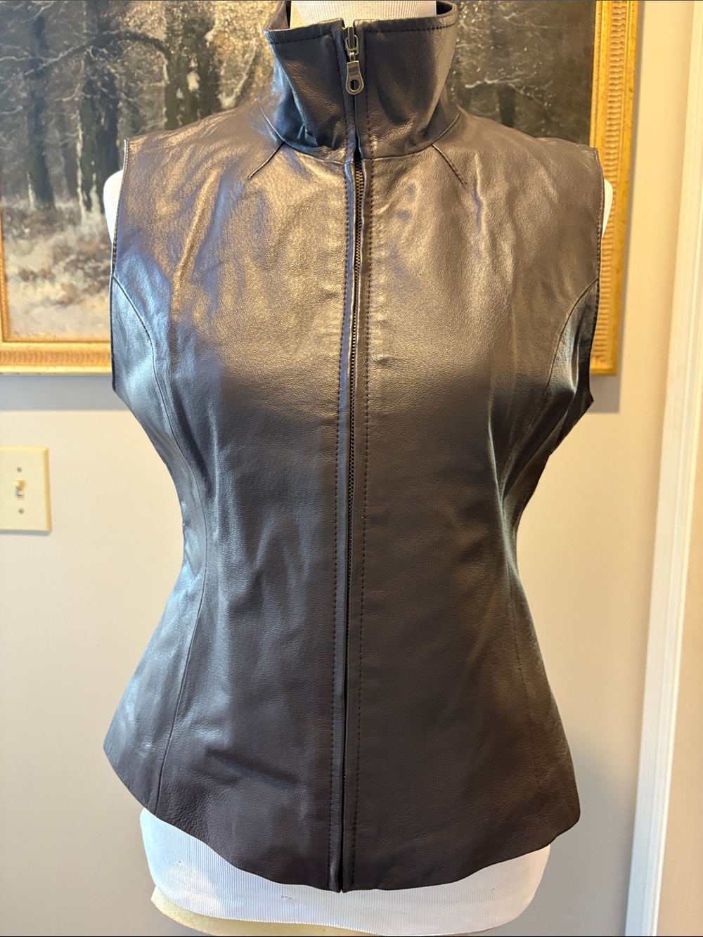 Vintage Mark Alan leather vest size medium